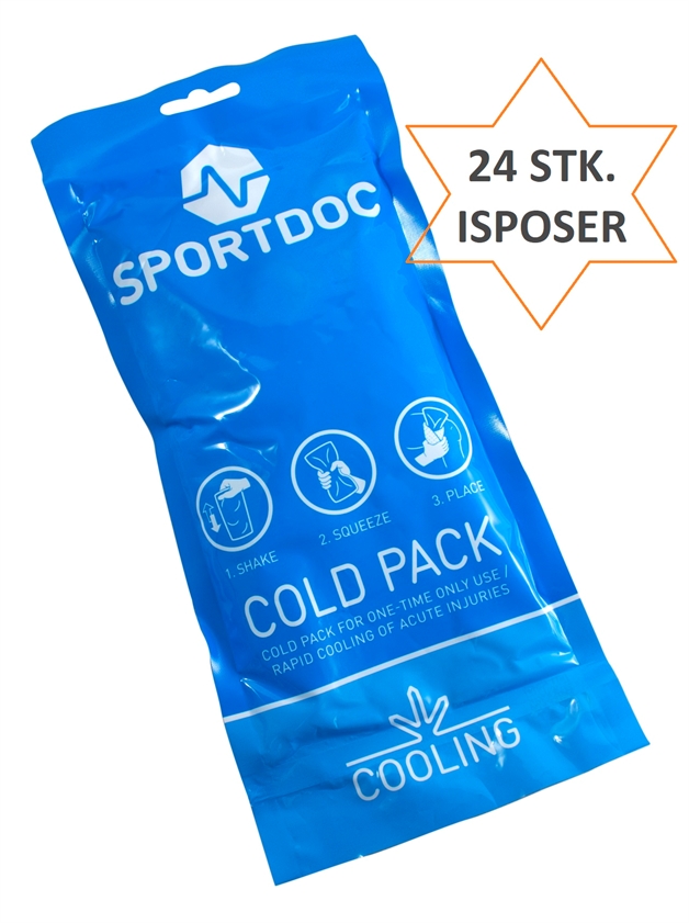 24 stk. Isposer - SportDoc cooling ice pack - Engangs is poser
